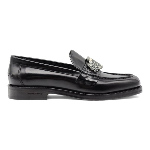 Dsquared2 Gothic Leather Loafers in Black - Picture 3 of 11